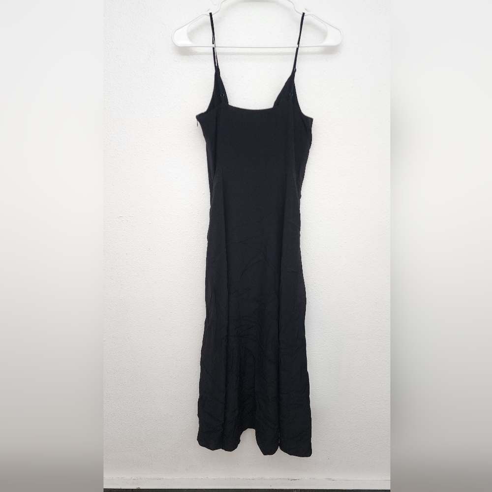 The Kooples Black Silk Midi Dress - Picture 4 of 10